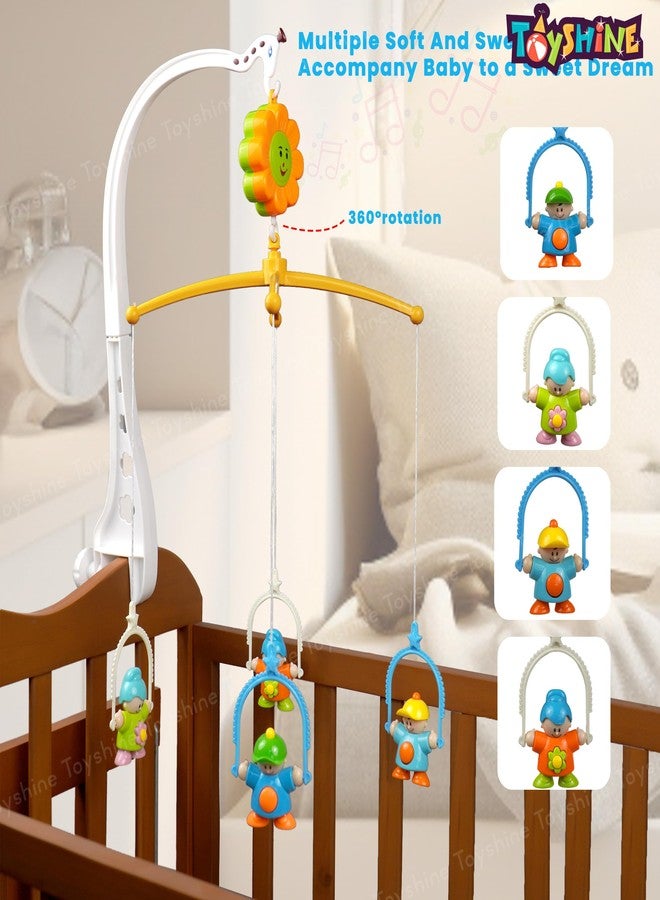 Toyshine Bed Ring Cot Mobile with Music, Lights, and Rattles - Perfect Baby Musical Crib Mobile with Rotating Rattles and Hanging Toys - Image 2